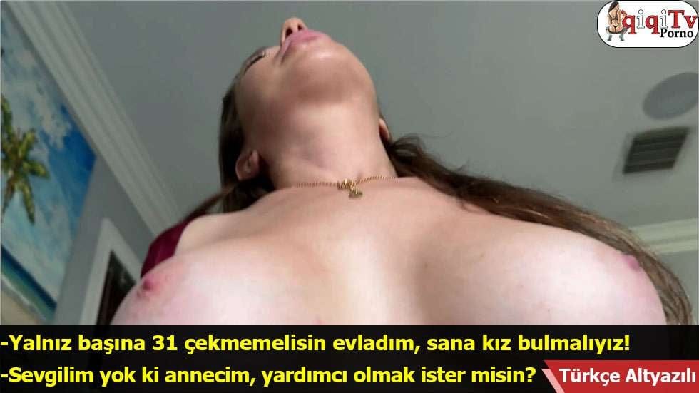 Süt Beyazı Büyük Memelerini Mavi Jartiyerle Süsleyince Yakışıklı Oğlanı Baştan Çıkardı
